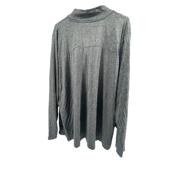 BCG Gray Blue Color Block Quarter Zip Pullover Sweatshirt Women's Size 3X - Picture 4 of 5